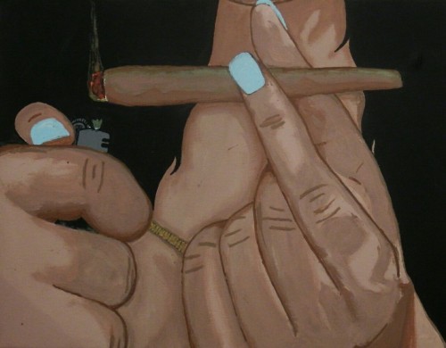 louisiana-beedy:  โ Original Acrylic Paintings on Stretch Canvases (you don’t need a frame) Size :14" x 18" except for the “Poetic Justice” piece which is 16" x 20" 