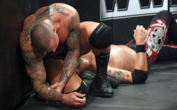 rwfan11:  Randy Orton was hurt, so Edge wanted to make him feel