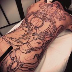 samsmithtattoo:  Started my first ever backpiece on trooper @jaydoh