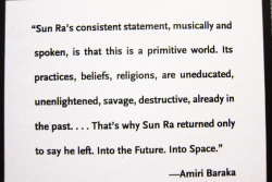 emonstrosity:  Primitive World (Sun Ra via Amiri Baraka)