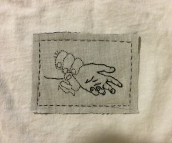 sofiadimartino:  Tried to embroider one of my drawings and it