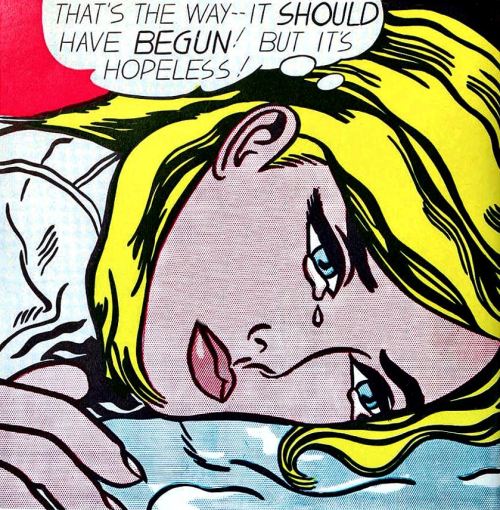 danismm:“Hopeless” by Roy Lichtenstein, 1963.