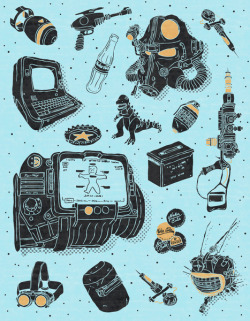 insanelygaming:  Artifacts: Fallout Art Prints available on Society6