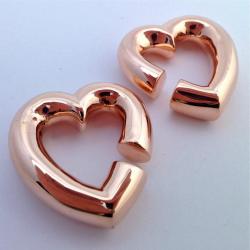 plugporn:  Rose Gold Plated Copper My Broken Heart Weights by