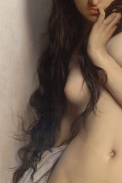 The grasshopper by Jules Lefebvre, 1872 (detail)