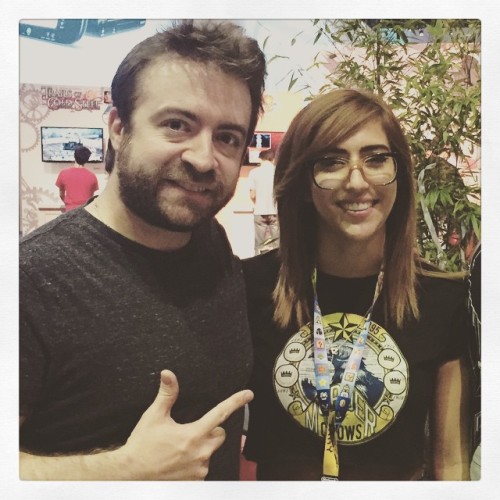I’m sorry video games but the highlight of my E3 was meeting @dw34 & being interviewed for Drunk History. #ismelledhim #hesmelledlovely (at Los Angeles Convention Center)