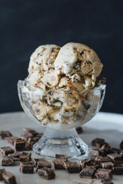 verticalfood:  Chocolate & Peanut Butter Chunk Vegan Ice