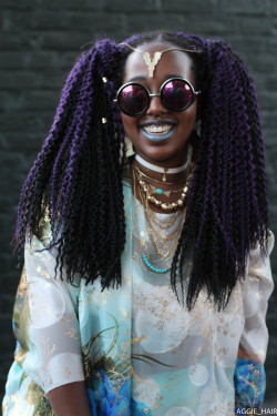 aggienes:  Purples of Afropunk 2016 by Aggie_nes (IG) Aggie_hair