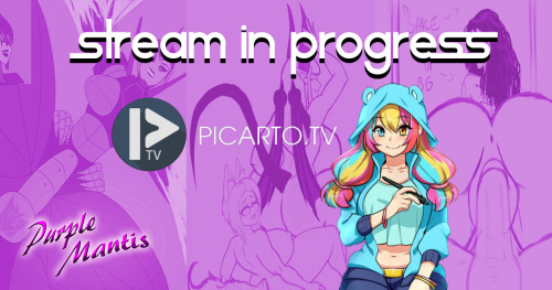 (via Picarto.TV - Purplemantis’ Channel) Trying a different setup for the stream so that it ideally doesn’t randomly go out again.