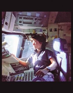 sixpenceee:Sally Ride, STS-7, 1983 The first American woman in