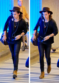 mr-styles:  Harry Styles arriving at LAX on January 2, 2015,