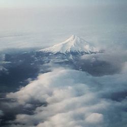 Pretty sure this Mountain was MT Hood - What a view today! by