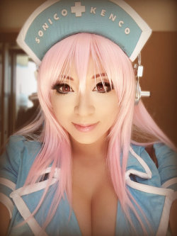 beautifulcosplayers:  Super Sonico Nurse Cosplay - Preview by