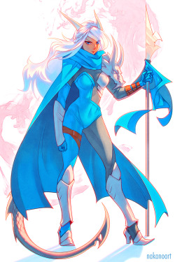 nakanoart:  A redesign of Daenerys Targaryen as a Dragoon. Inspired