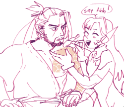 ch4tte:  I LOVE D.VA AND HANZO  