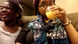 me,my massive tits, an alcoholic beverage and my bestfrann Niaaa.