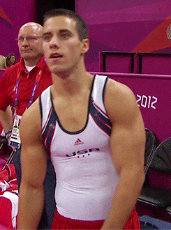 Favourite Olympic event - hot guys in tight clothes running around being flexible&hellip;what&rsquo;s not to like? The tongue tho 