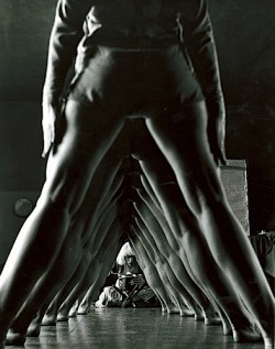 adanvc:  Tunnel of women’s legs, Truempy Dance School, Berlin,