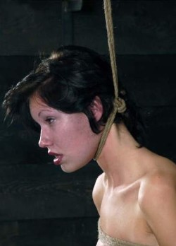 Insex model in noose play! Bondage and fetish images @  Art