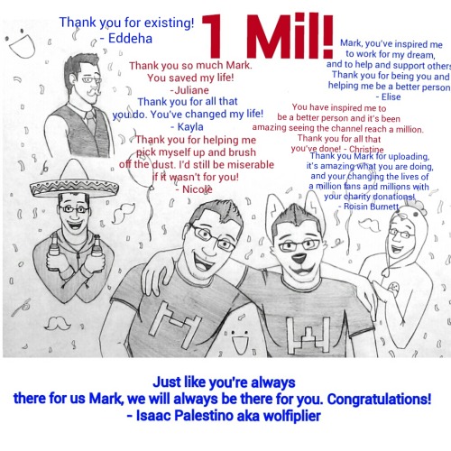 wolfiplier-too-pro:  Mark you have changed thousands of lives and today it will be a million. You have shown me how to be a better person and I am so proud of what you have done in just 1 year and 5 months. I look forward for what our future as family
