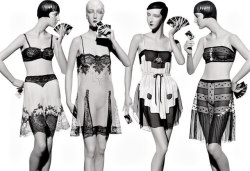 blondebrainpower: Decorative 1920′s lingerie featuring the