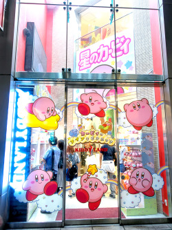 ylwkirby:  mindnomadtas:  tokyo-fashion:  Kirby popup shop at