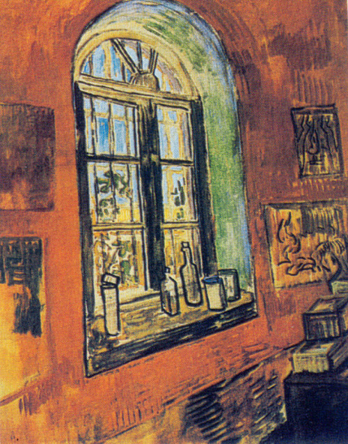 artist-vangogh:  Window of Vincent’s Studio at the Asylum,