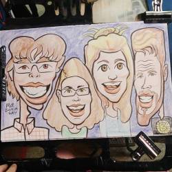 Drawing caricatures at Dairy Delight! Woot woot.  Ice cream for