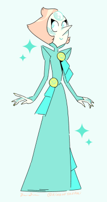 drew-green:  Drew this elegant formal wear Pearl, based on an