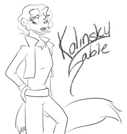 A doodle of Kolinsky Sable for Sebkha I can’t draw guys…or