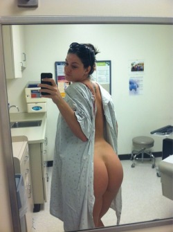 teeny-girls-images:  Dr. Buns   I knew them hospital gowns was