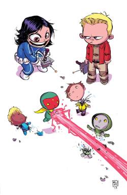 marvel-dc-art:  Avengers A.I. #1 baby variant cover by Skottie