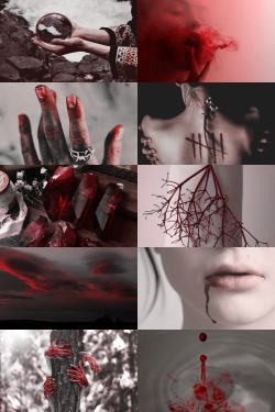 skcgsra:  blood witch + divination aesthetic (requested) more