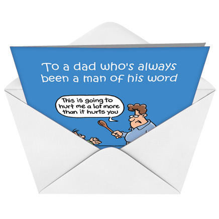 Happy Daddys Day!There’s a big, big day coming this Sunday for all us adult boys out there: Daddy’s Day! I’m so excited to have found this excellent card for my Daddy. You can buy it for your Daddy too! Here’s the URL.You might