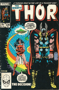 Thor, No. 336 (Marvel Comics, 1983). Cover art by Bob Layton.From