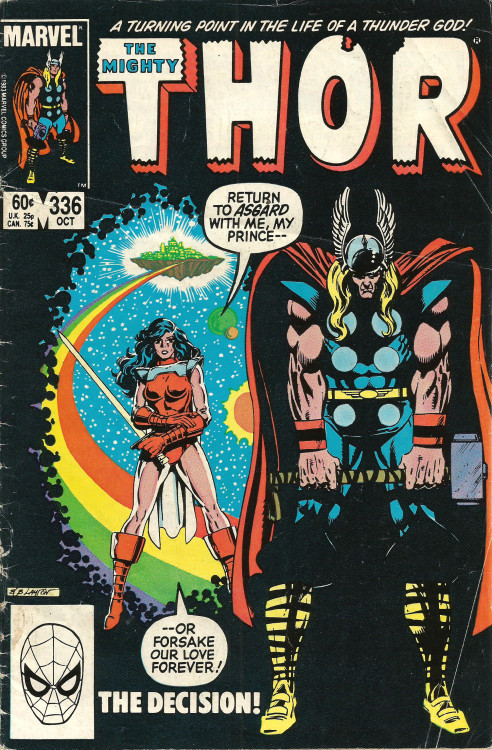 Thor, No. 336 (Marvel Comics, 1983). Cover art by Bob Layton.From Oxfam in Nottingham.