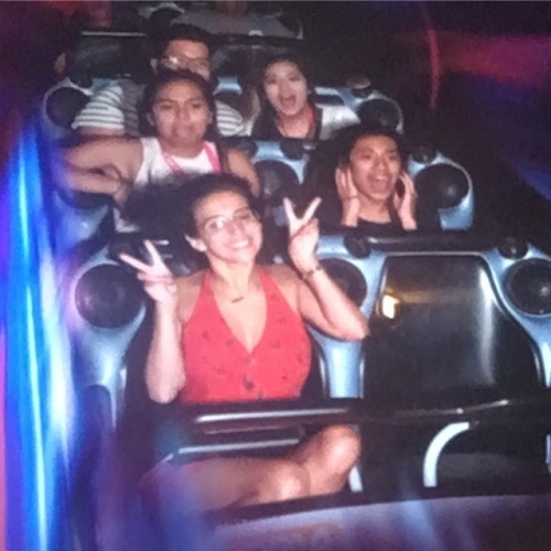 Ok so if you’ve ever been on Space Mountain you know there’s a person in a sort of “mission control” position at the top before you set off and every single time I’ve ever rode this ride my entire life I have frantically