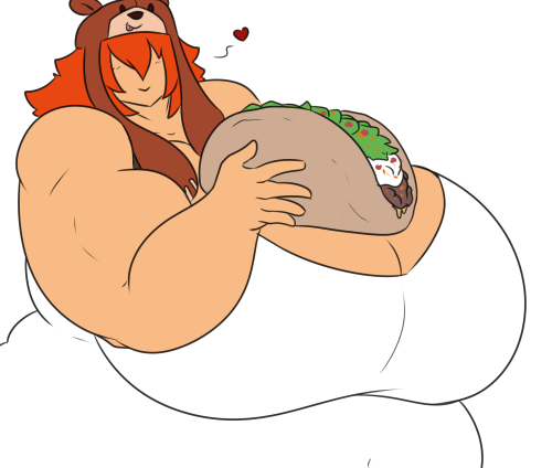 owlizard:  Pizza Taco! a lil Grizzly for @carmessi   i want one =x