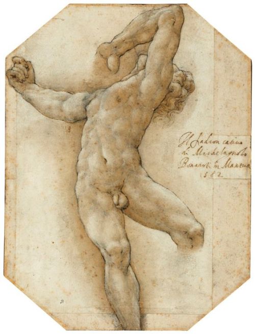 blogcubanpete: A lovely sketch/study by Michelangelo, done in