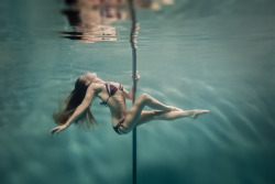 Underwater Pole Dancing (Keara) by Brett Stanley