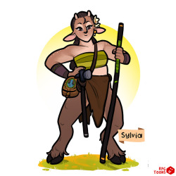 rpgtoons: Commission - Sylvia Strong defender of the woods 