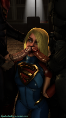 Supergirl teaching Batman and Superman the power of friendship.Click