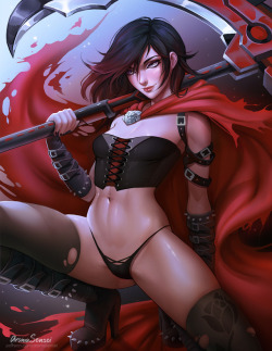 aromasensei:  Ruby Rose from RWBY   ヽ(♡‿♡)ノ  NSFW