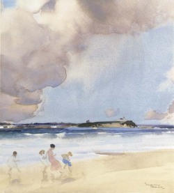 poboh:  On the beach at Bamburgh, Northumberland, Sir William