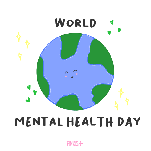 pinkishpositive:  Today is World Mental Health Day! 💚✨ Please