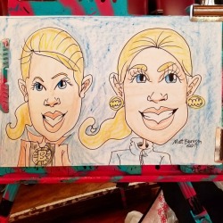 Caricature done today at the Melrose Arts Festival!   . . . .