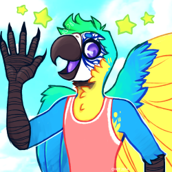 chotpot:  in between drawing icons, i made a birdsona! his name