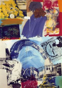 lyghtmylife: RAUSCHENBERG, Robert [American Pop Artist, 1925-2008]Harbor1964Oil