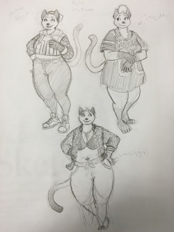 thatstupidsnowfox:  Some doodles for that cat   Omg i love this,