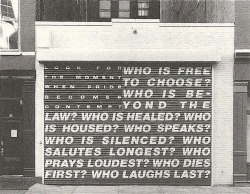 bluedge: Barbara Kruger, Untitled (Questions), 1991